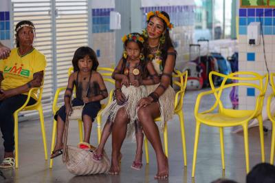 Crianças do CMEI João e Maria participam de projeto pedagógico sobre valorização dos Povos Indígenas 