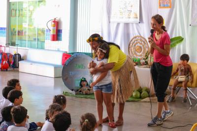 Crianças do CMEI João e Maria participam de projeto pedagógico sobre valorização dos Povos Indígenas 