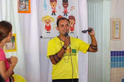 Crianças do CMEI João e Maria participam de projeto pedagógico sobre valorização dos Povos Indígenas 
