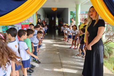 Crianças do CMEI João e Maria participam de projeto pedagógico sobre valorização dos Povos Indígenas 