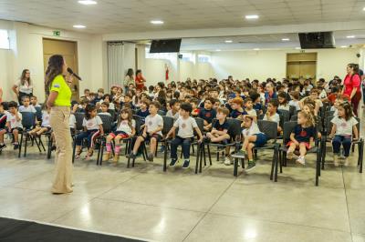 Sesmu pormove ação educativa de trãnsito na Semana Nacional do Trânsito para os alunos do Colégio Mackenzie