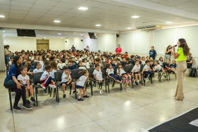 Sesmu pormove ação educativa de trãnsito na Semana Nacional do Trânsito para os alunos do Colégio Mackenzie
