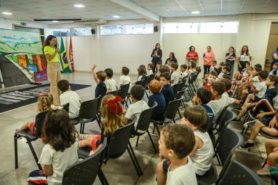 Sesmu pormove ação educativa de trãnsito na Semana Nacional do Trânsito para os alunos do Colégio Mackenzie