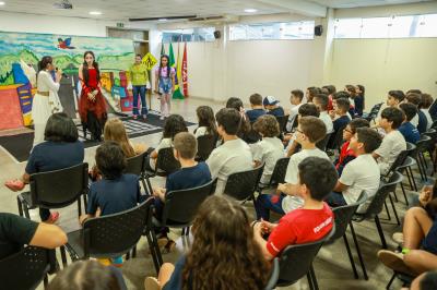 Sesmu pormove ação educativa de trãnsito na Semana Nacional do Trânsito para os alunos do Colégio Mackenzie