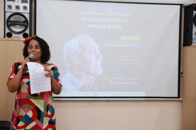 Campanha Nacional de Valorização da Pessoa Idosa realizada no CRAS Karajá I localizado no Aureny III