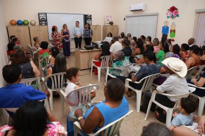 Campanha Nacional de Valorização da Pessoa Idosa realizada no CRAS Karajá I localizado no Aureny III