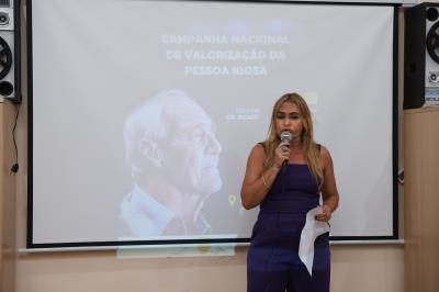 Campanha Nacional de Valorização da Pessoa Idosa realizada no CRAS Karajá I localizado no Aureny III