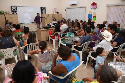 Campanha Nacional de Valorização da Pessoa Idosa realizada no CRAS Karajá I localizado no Aureny III