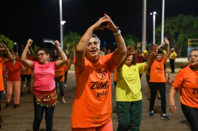 Festival de Atividades Adaptadas para Pessoa Idosa é realizado no estacionamento do Parque Cesamar