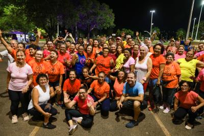 Festival de Atividades Adaptadas para Pessoa Idosa é realizado no estacionamento do Parque Cesamar