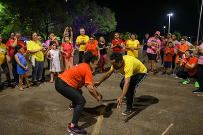 Festival de Atividades Adaptadas para Pessoa Idosa é realizado no estacionamento do Parque Cesamar