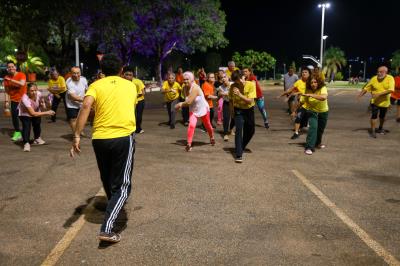 Festival de Atividades Adaptadas para Pessoa Idosa é realizado no estacionamento do Parque Cesamar