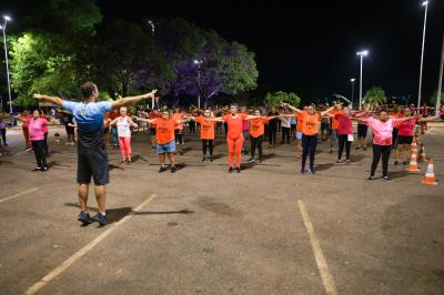 Festival de Atividades Adaptadas para Pessoa Idosa é realizado no estacionamento do Parque Cesamar