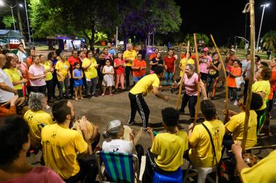 Festival de Atividades Adaptadas para Pessoa Idosa é realizado no estacionamento do Parque Cesamar