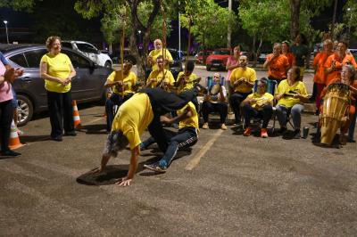 Festival de Atividades Adaptadas para Pessoa Idosa é realizado no estacionamento do Parque Cesamar