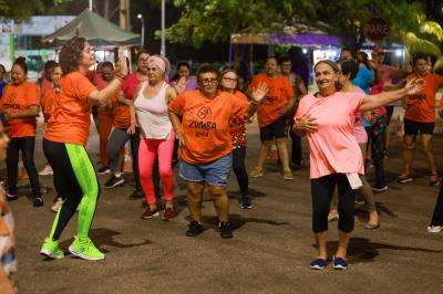 Festival de Atividades Adaptadas para Pessoa Idosa é realizado no estacionamento do Parque Cesamar