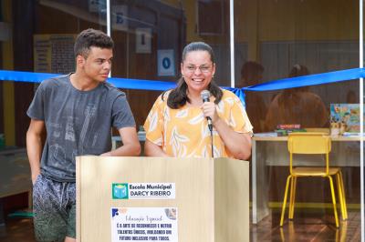 Entrega de salas de recurso na Escola Municipal Darcy Ribeiro
