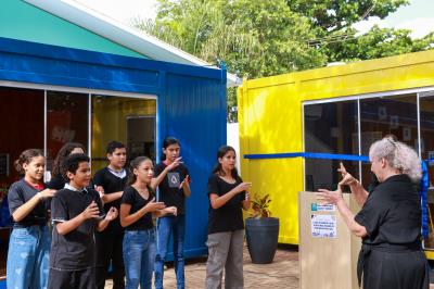 Entrega de salas de recurso na Escola Municipal Darcy Ribeiro