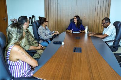Secretária de Ação Social Polyanna Marques se reúne com a Polícia Comunitária da SSP-TO